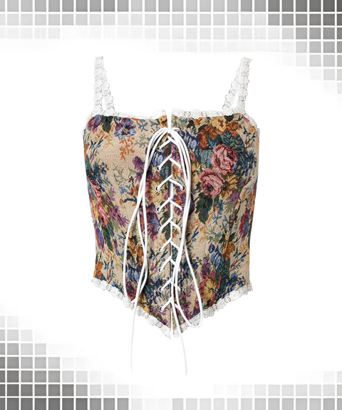 Vintage Lace Lace Waist Top