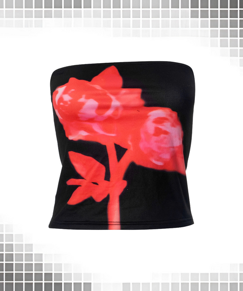 Printed Cropped Top