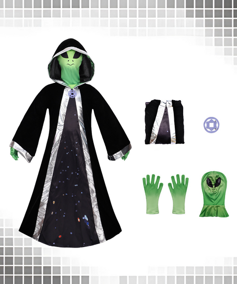 Halloween one-piece alien cloak