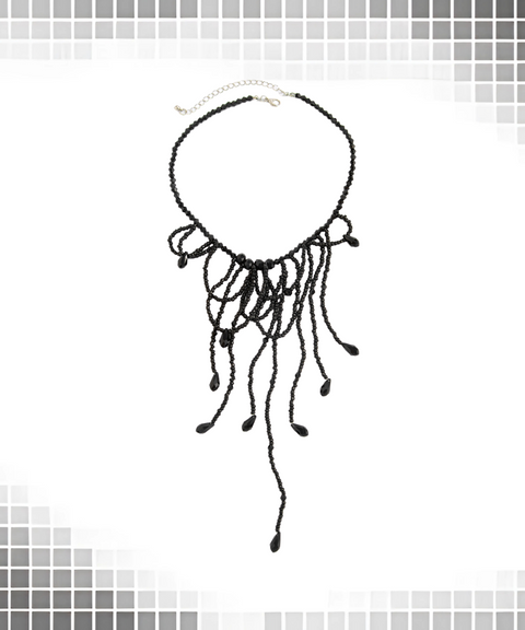 Halloween bloody tassel necklace