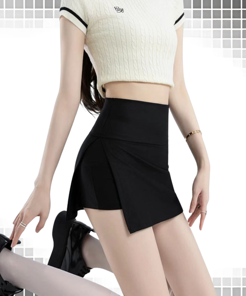 High Waist Hip-hugging Anti-exposure Culottes Skirt
