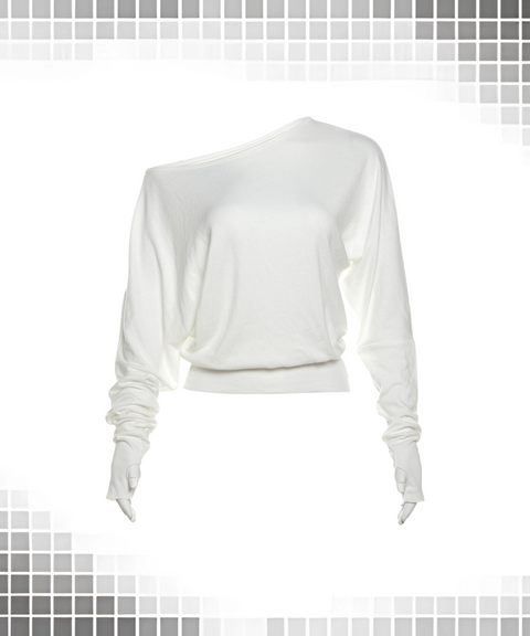 Low-sleeve Loose-fitting Long-sleeved T-shirt
