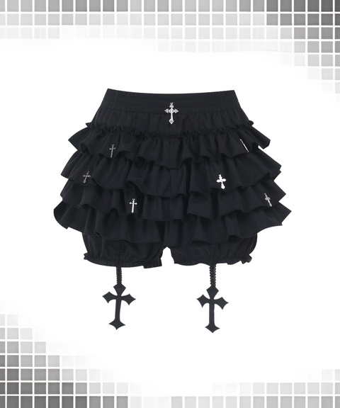 Halloween cross pendant culottes
