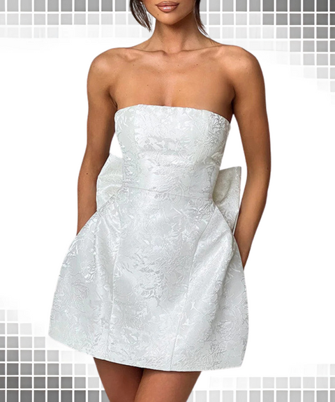 Strapless Bow Dress