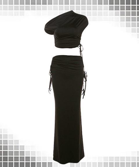 High-Waisted Bodycon Skirt Set