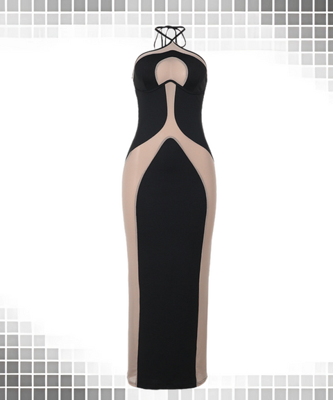 Halter Neck Strap Dress
