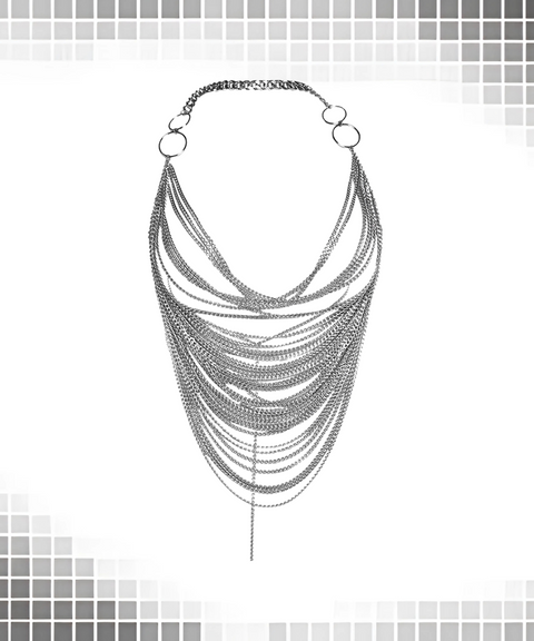 Metal Chain Halter Neck Tank Top
