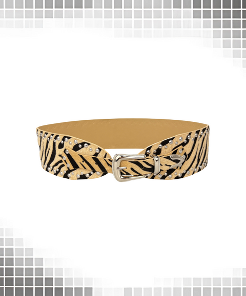 Retro Tiger Print Belt