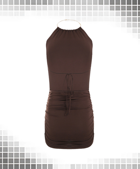 Metallic Ring Holder Dress