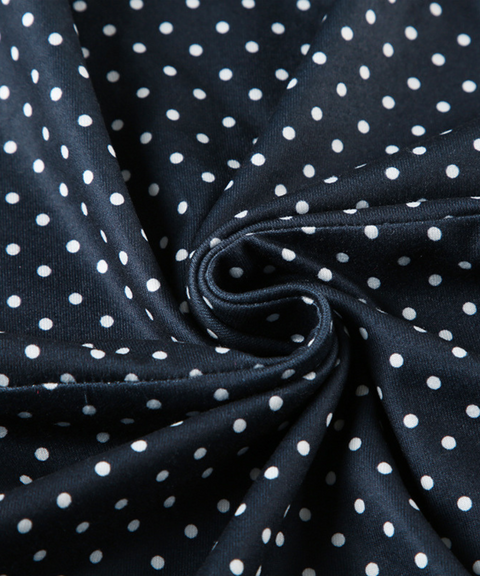 Black And White Polka Dot Sleeveless Dress