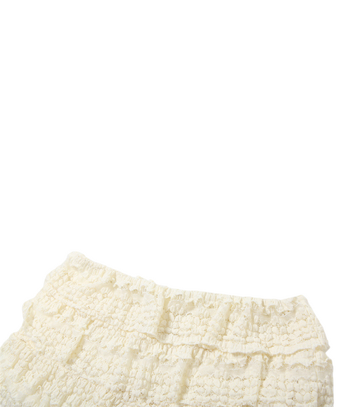 Hollow-Out Shorts Set
