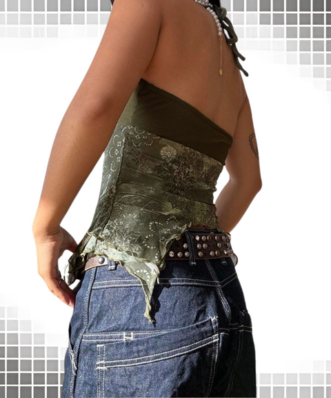Botanical Print Tank Top