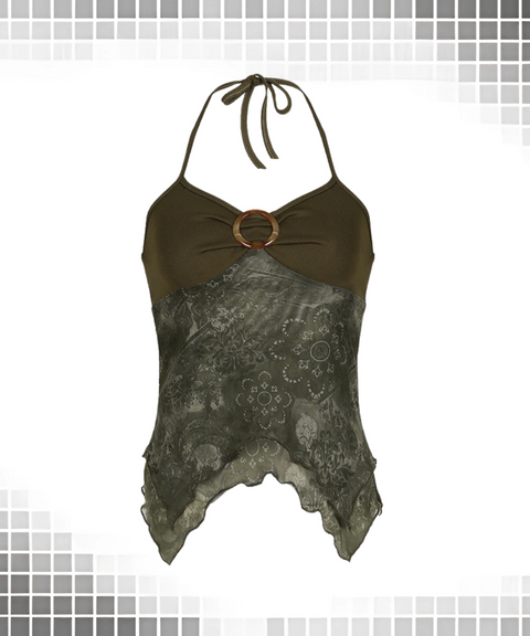 Botanical Print Tank Top