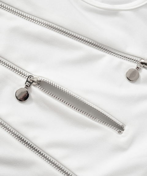 Irregular Zipper Vest