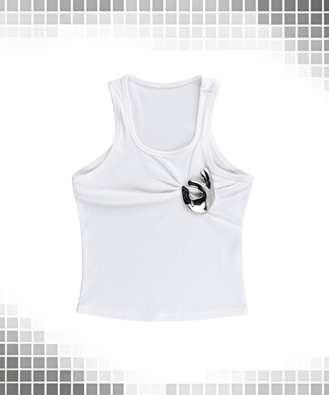 Creative Gathered Vest