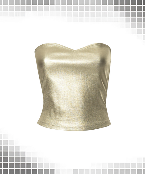 Gold Stamped Tube Top