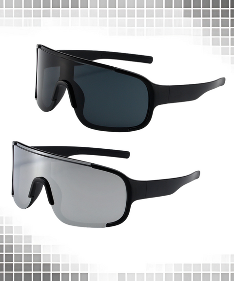 Oversized Tech-Style Sunglasses