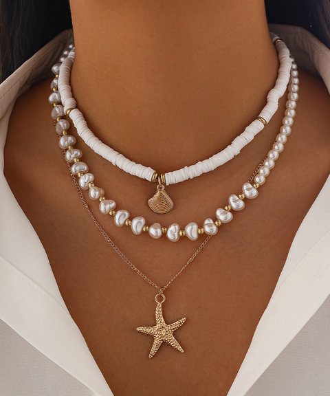 Beach-Style Starfish Necklace