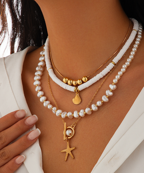Beach-Style Starfish Necklace
