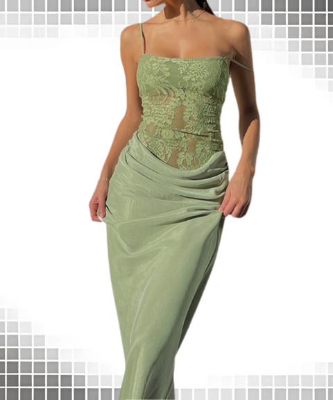 Lace Suspender Dress