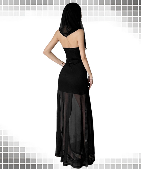 Hooded Tube Dress for Versatile Wear
