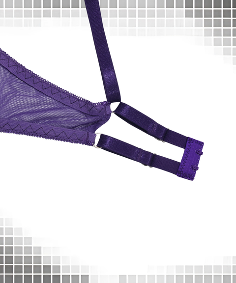 Women's Sexy Clothing, Underwire mesh rhinestone sexy set, Nightout, OOTD