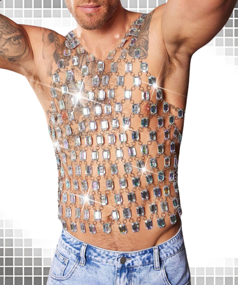 Men's Music Festival Party Vest Top
