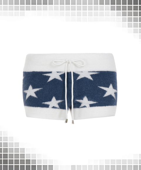 Low-Waisted Casual Women's Knitted Shorts