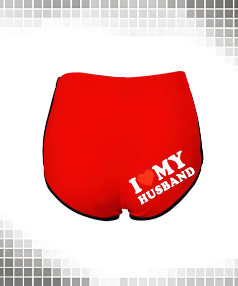 Plus Size Printed Sports Shorts