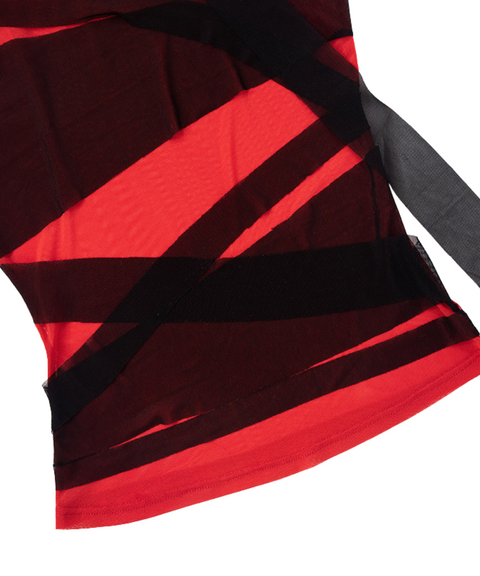 Mesh Splicing Sleeveless Top