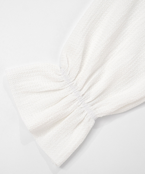 Lace-trimmed Long-sleeved Cardigan Top