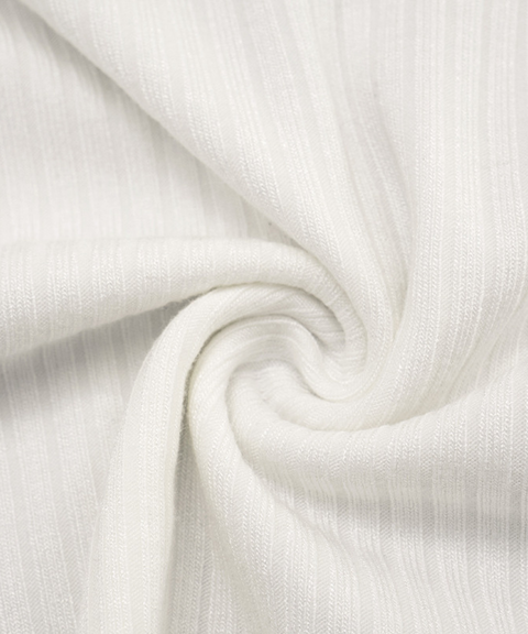 Long-sleeved off-shoulder top with faux leather panels