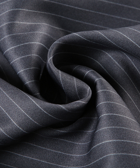 Striped Double Waist Suit Pants