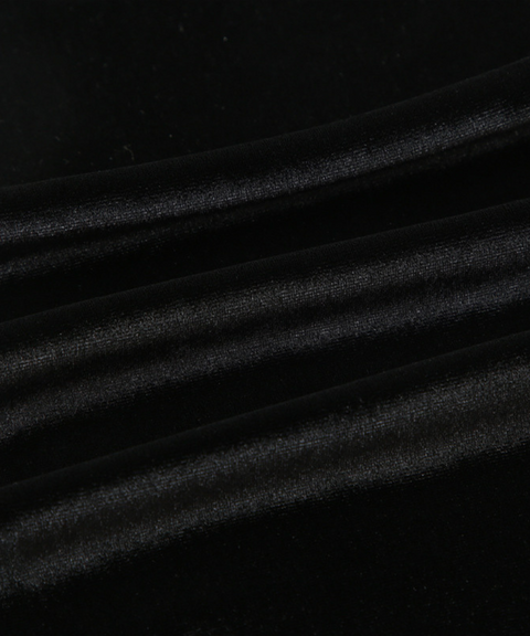 Star Rhinestone Velvet Flared Trousers