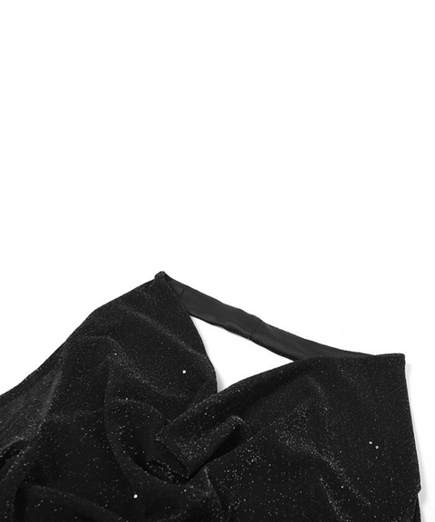 Halter Neck Long Sleeve Bodycon Dress
