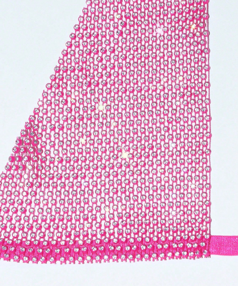 Sexy Mesh Rhinestone Tie-Up Top