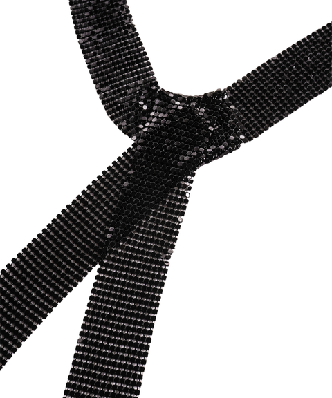 Metallic sequined scarf necklace neck warmer