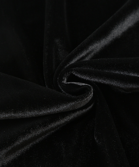Star Rhinestone Velvet Flared Trousers