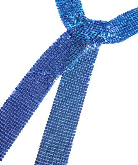 Metallic sequined scarf necklace neck warmer