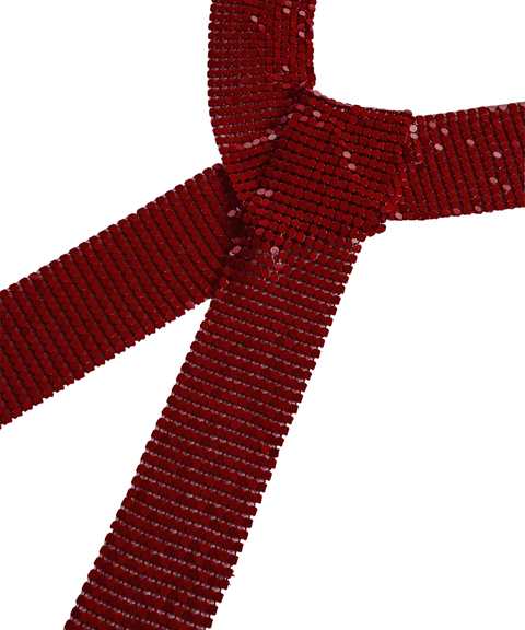 Metallic sequined scarf necklace neck warmer