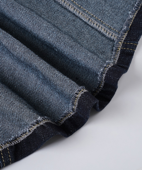 Slim-fit long-sleeved denim shirt/jacket