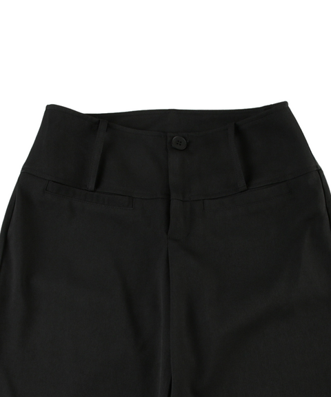 Low-Waist Straight Casual Trousers