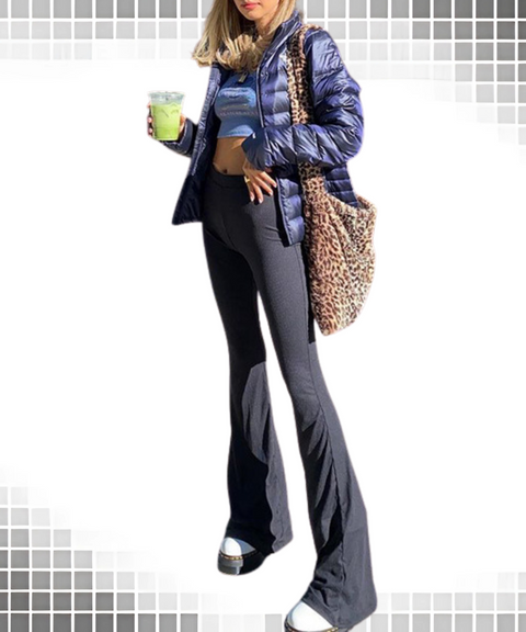 High Waist Flared Pants