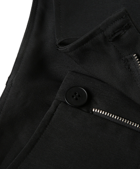 Low-Waist Straight Casual Trousers