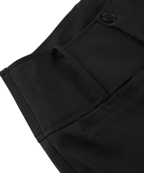 Low-Waist Straight Casual Trousers