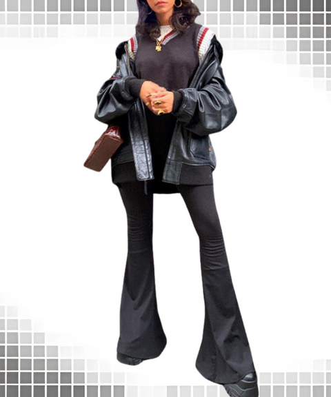 High Waist Flared Pants
