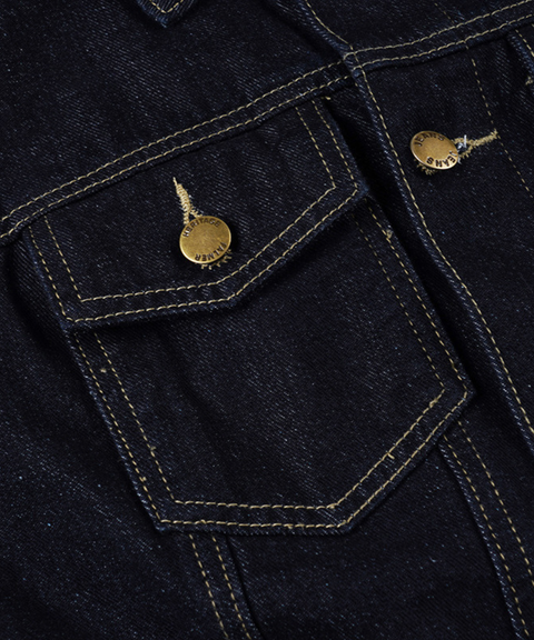 Slim-fit long-sleeved denim shirt/jacket