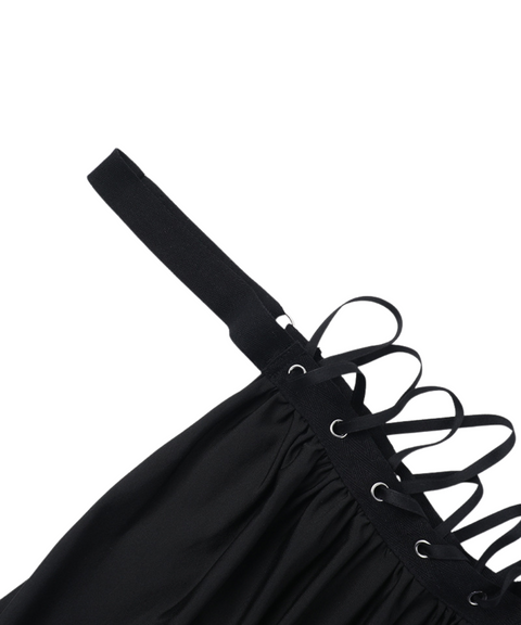 Lace-Up Dress