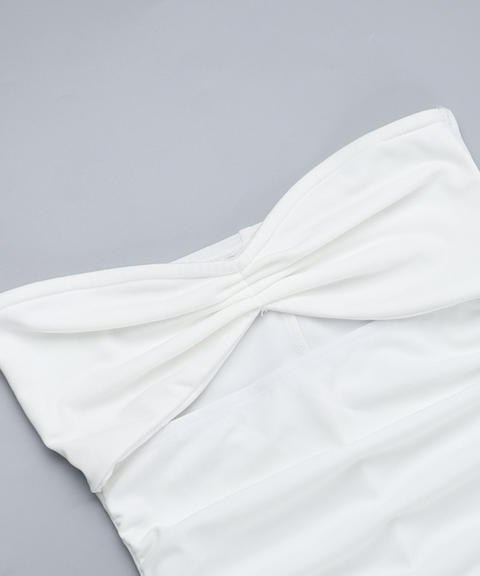 Tube top hollow dress