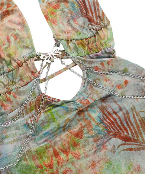 Butterfly Accessory Print Dress